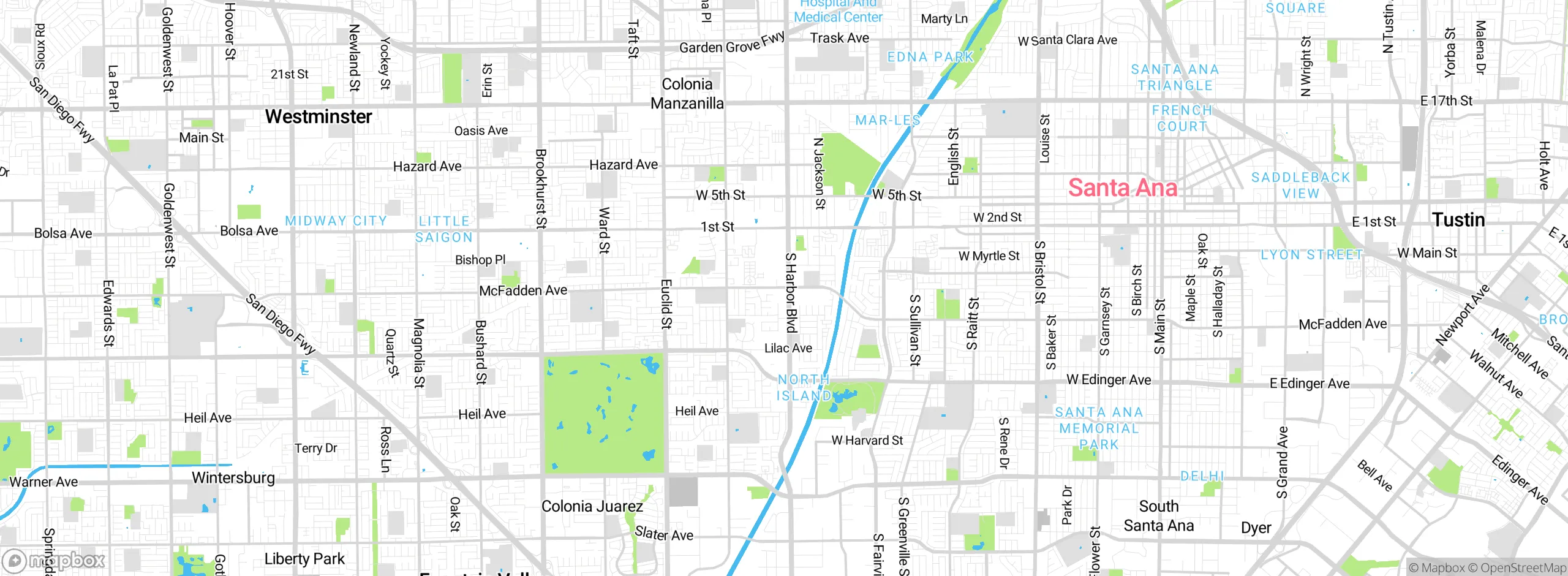 Map showing approximate location
