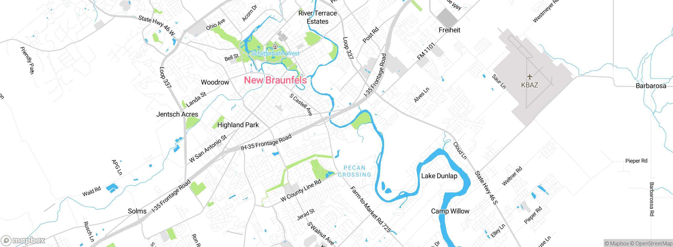 Map showing approximate location