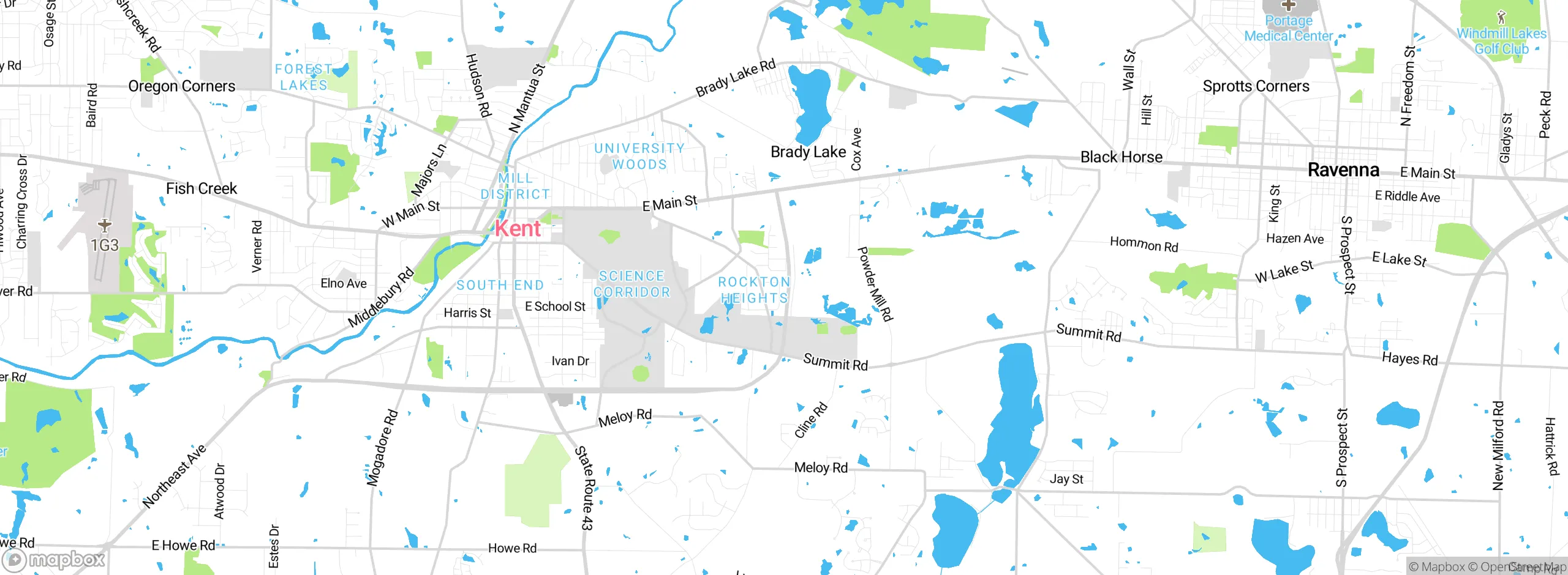 Map showing approximate location