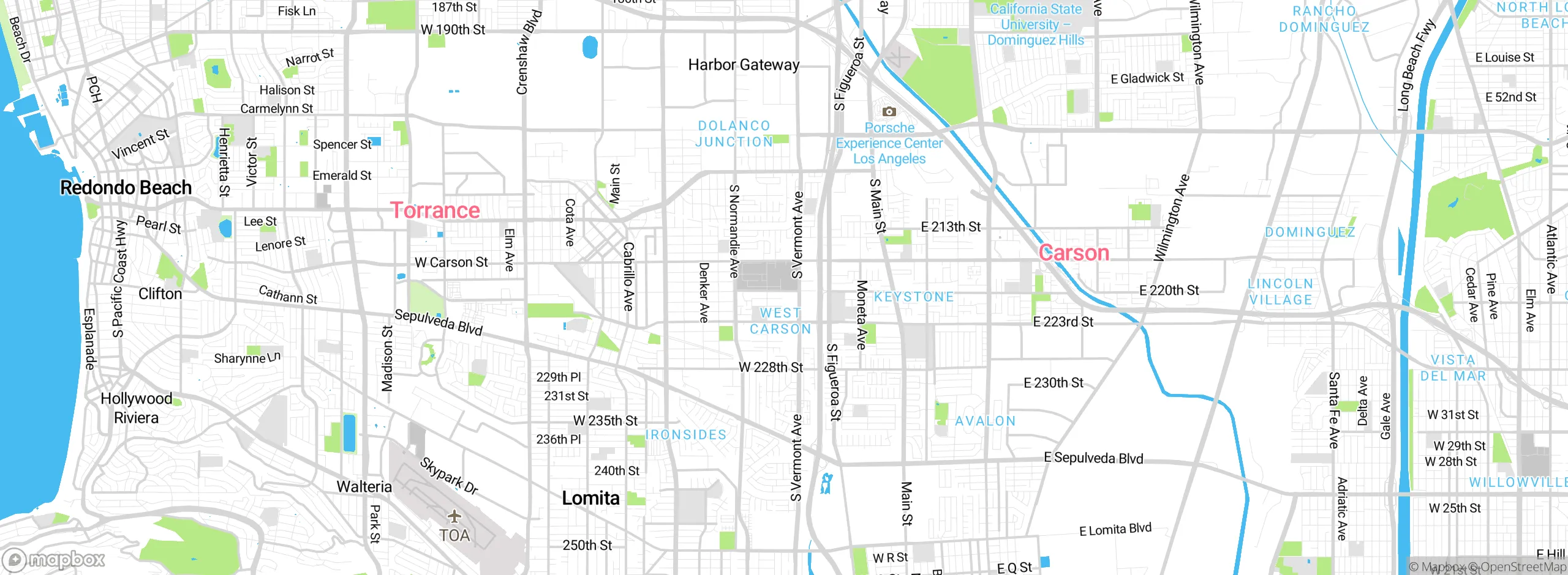 Map showing approximate location