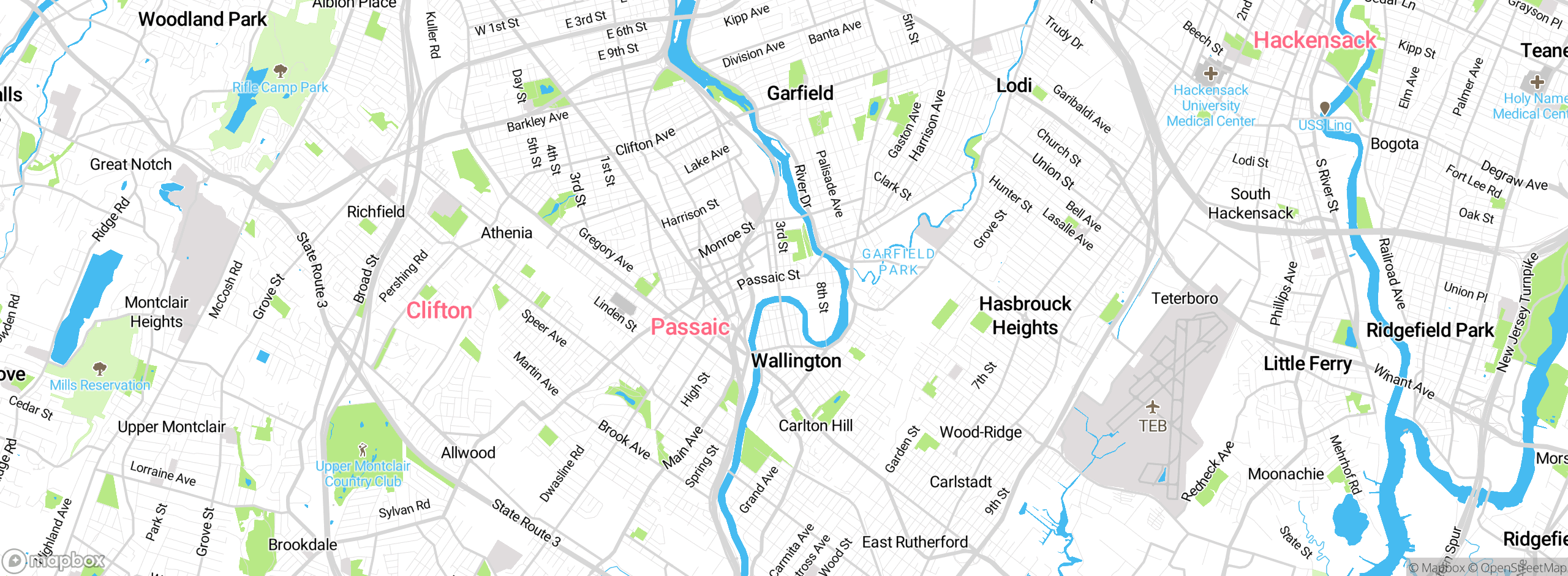 Map showing approximate location