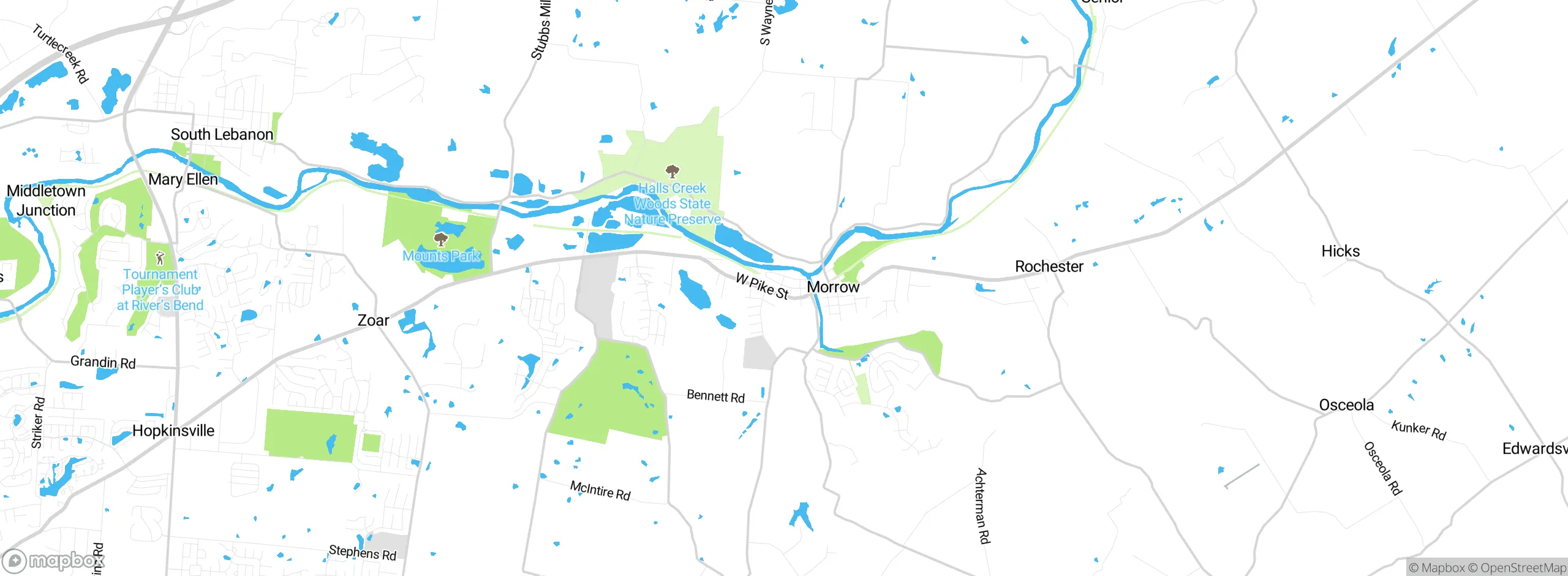 Map showing approximate location