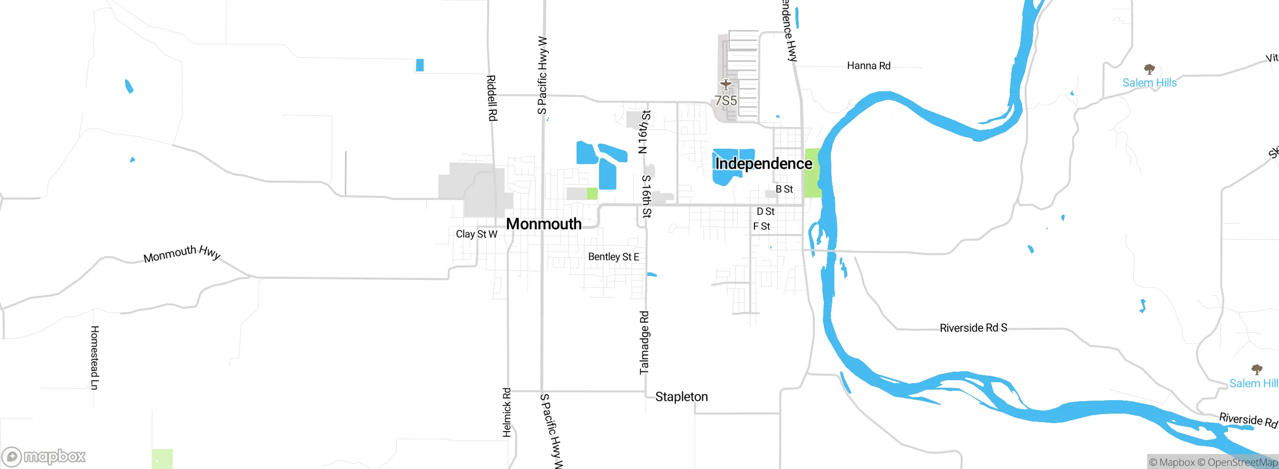 Map showing approximate location