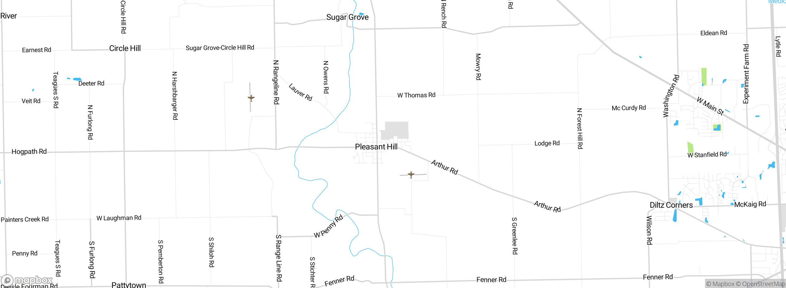 Map showing approximate location