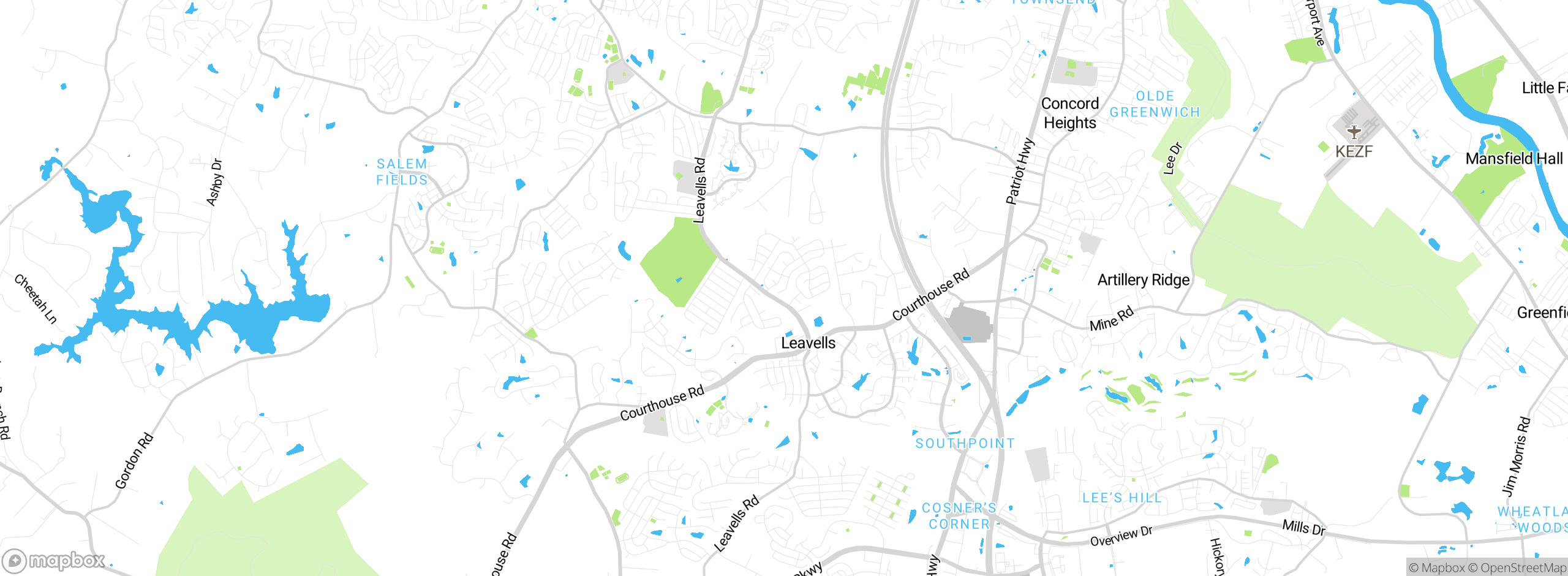 Map showing approximate location