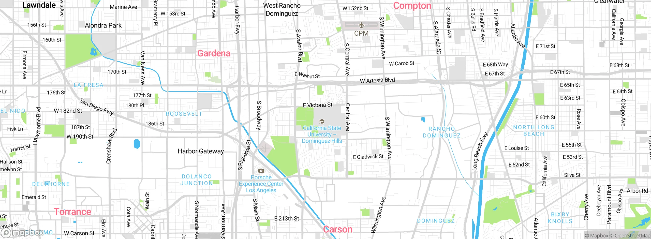 Map showing approximate location