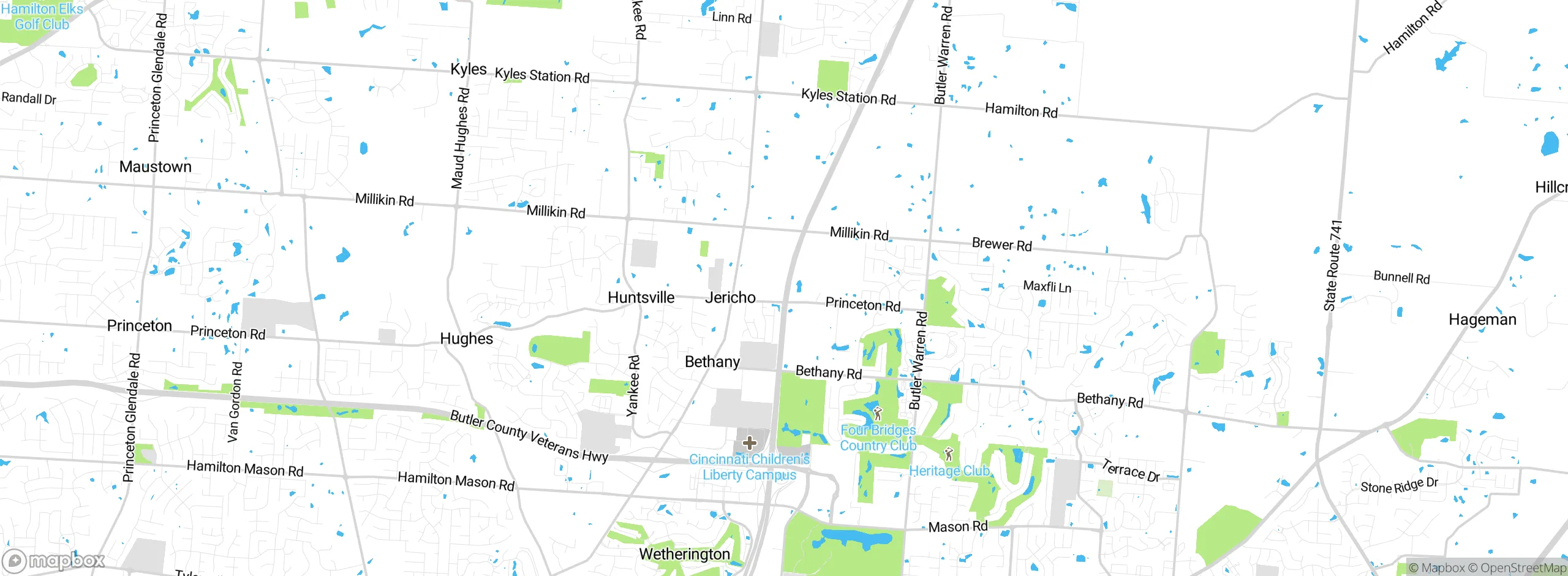 Map showing approximate location