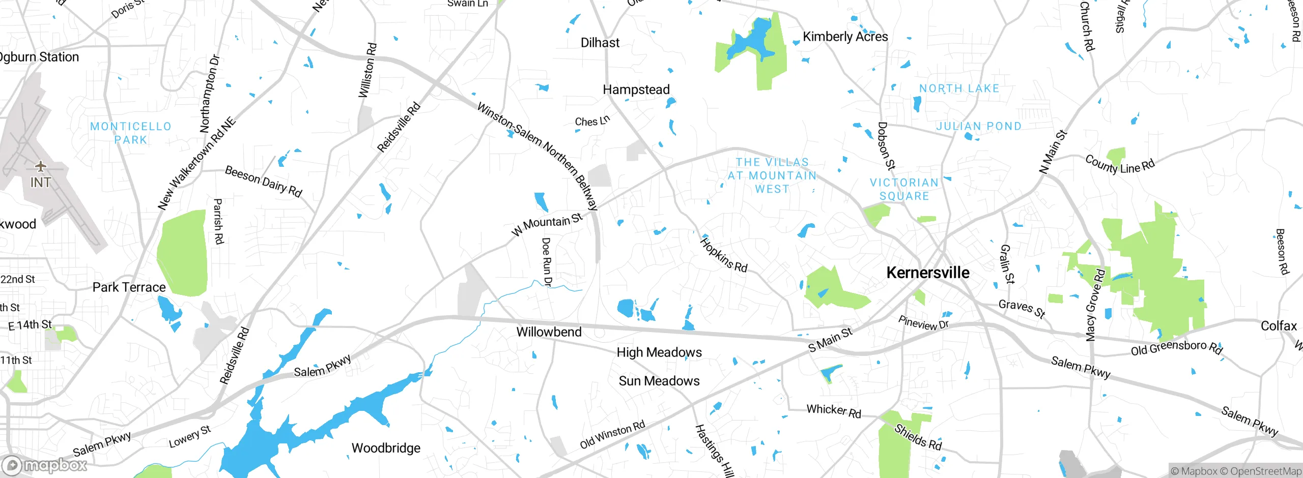 Map showing approximate location