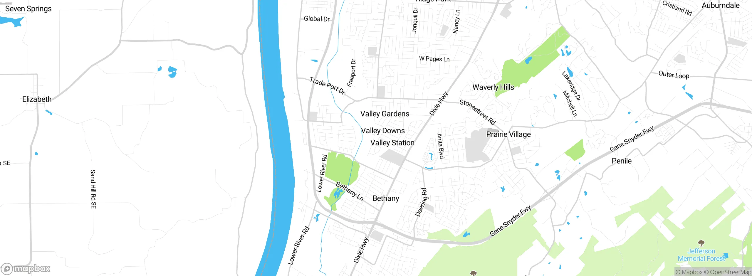 Map showing approximate location