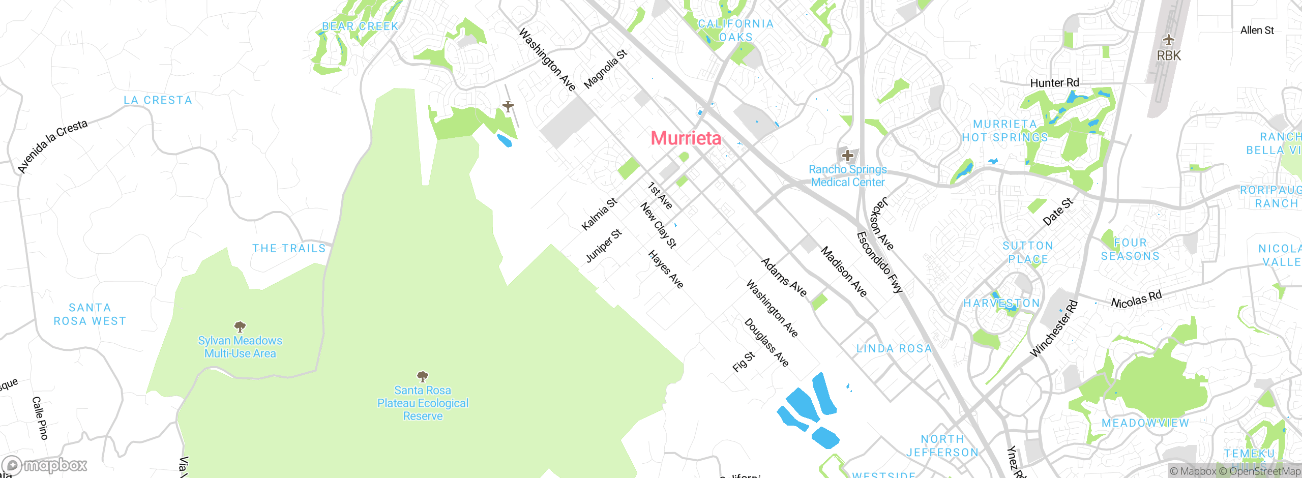 Map showing approximate location