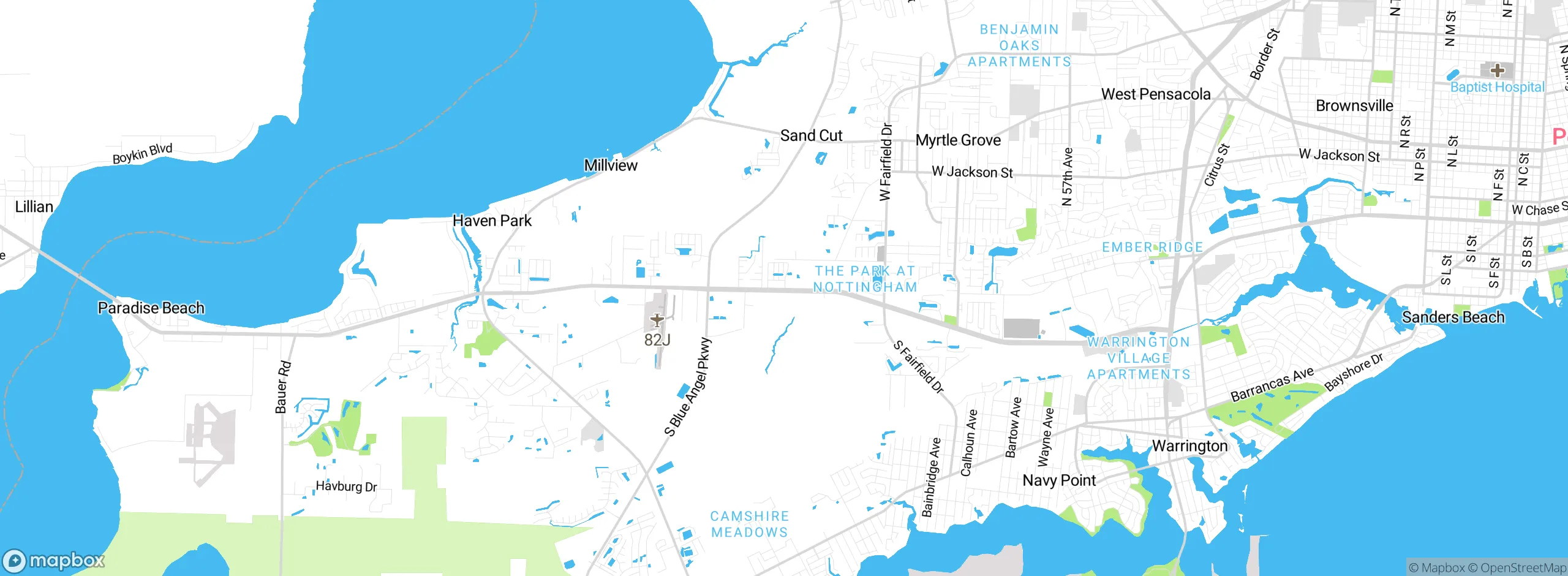 Map showing approximate location