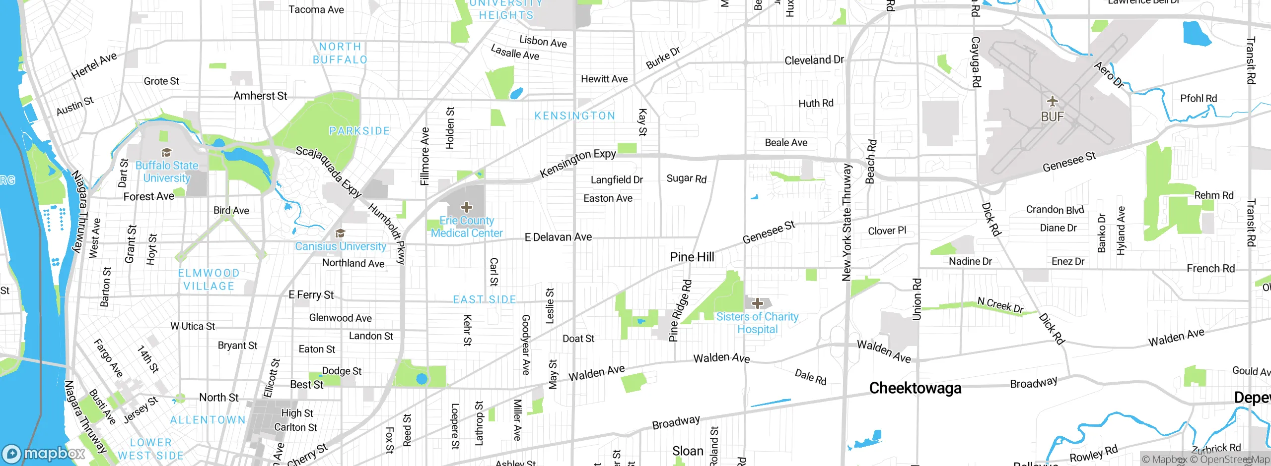 Map showing approximate location