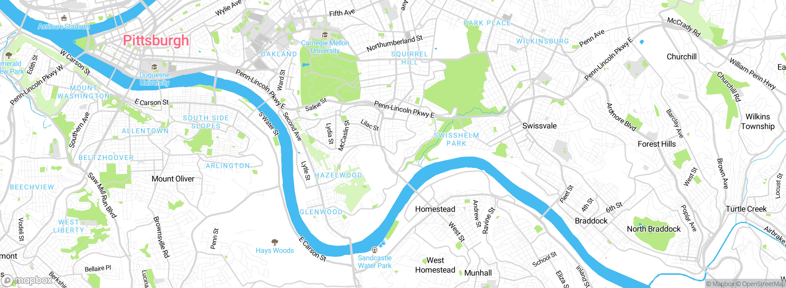 Map showing approximate location