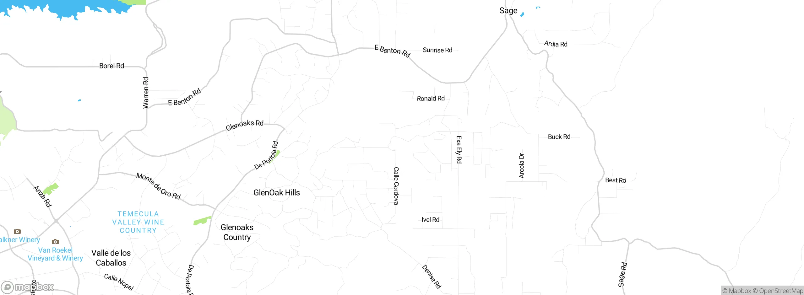 Map showing approximate location