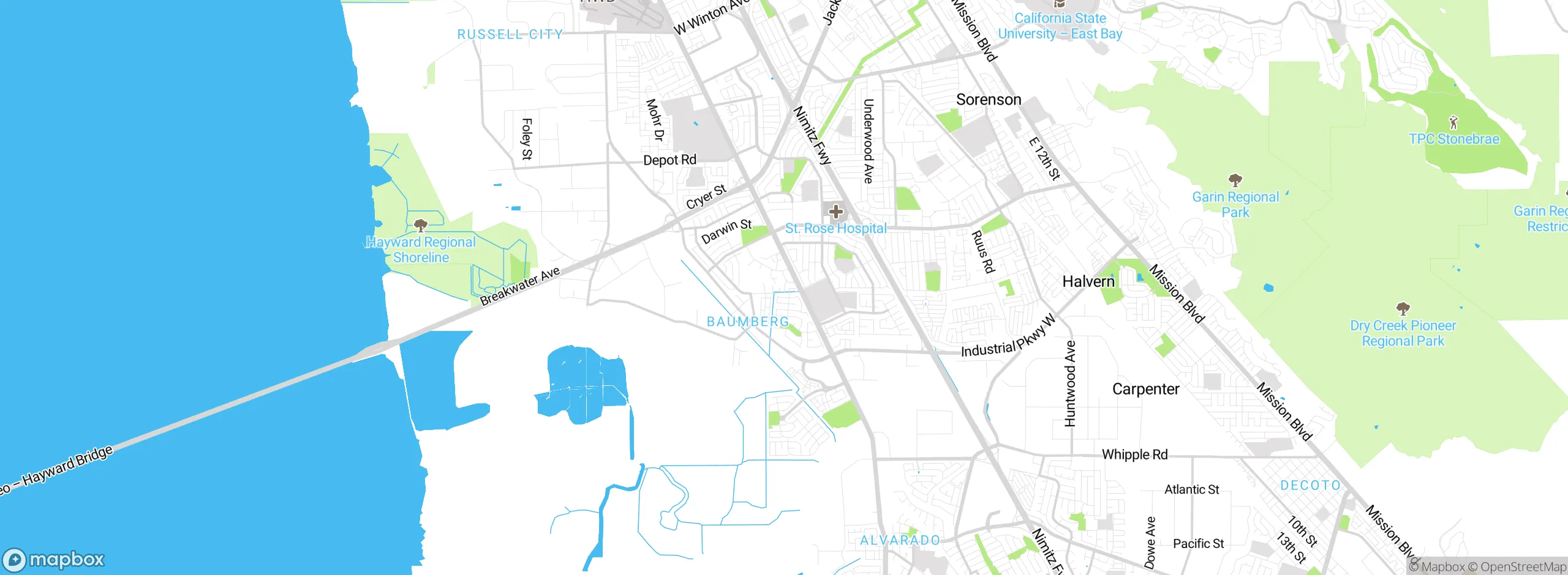 Map showing approximate location
