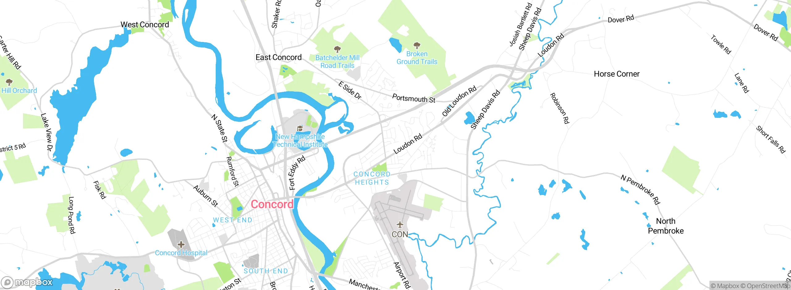 Map showing approximate location