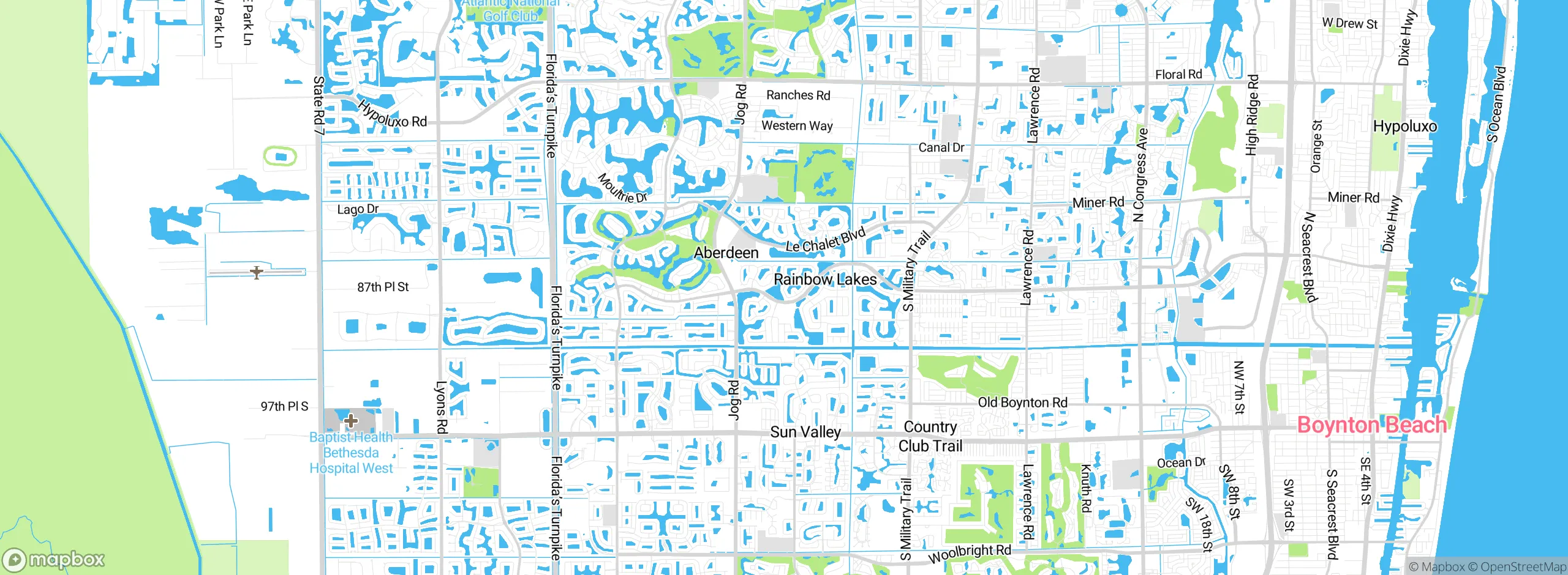 Map showing approximate location