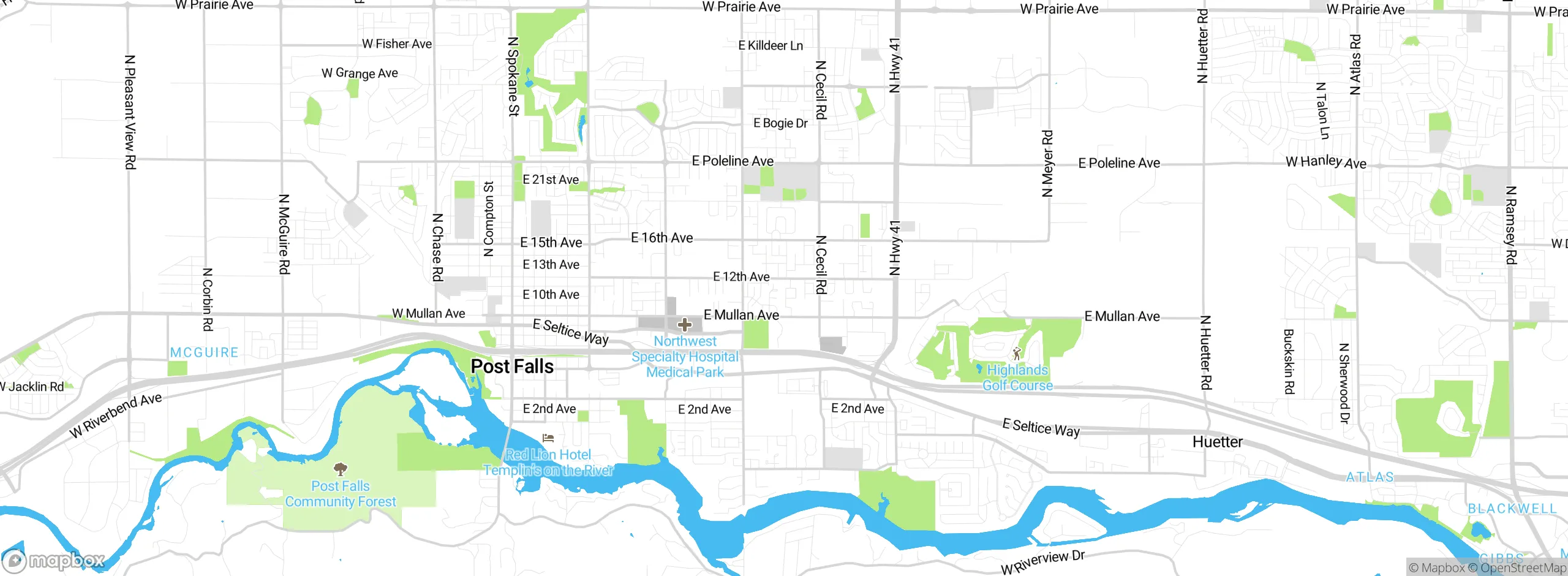 Map showing approximate location