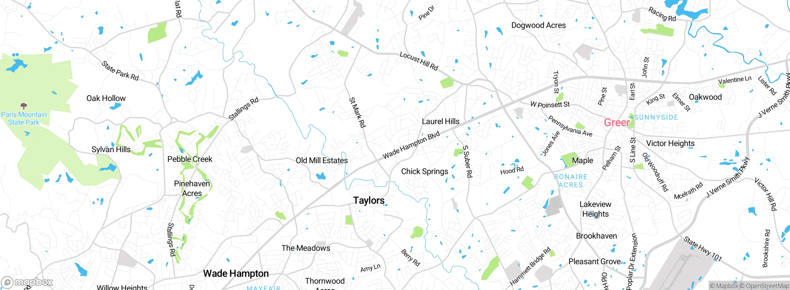 Map showing approximate location