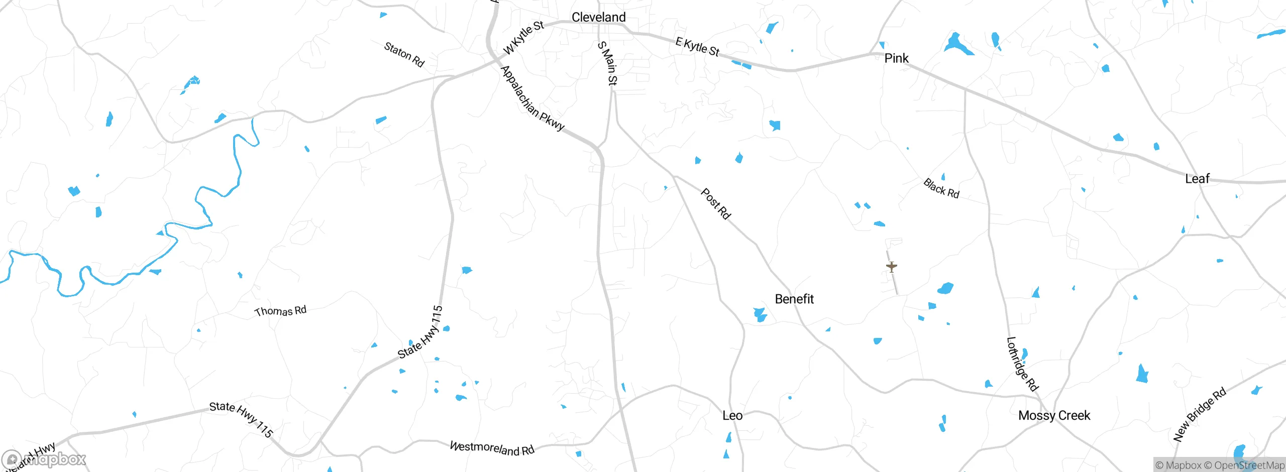 Map showing approximate location