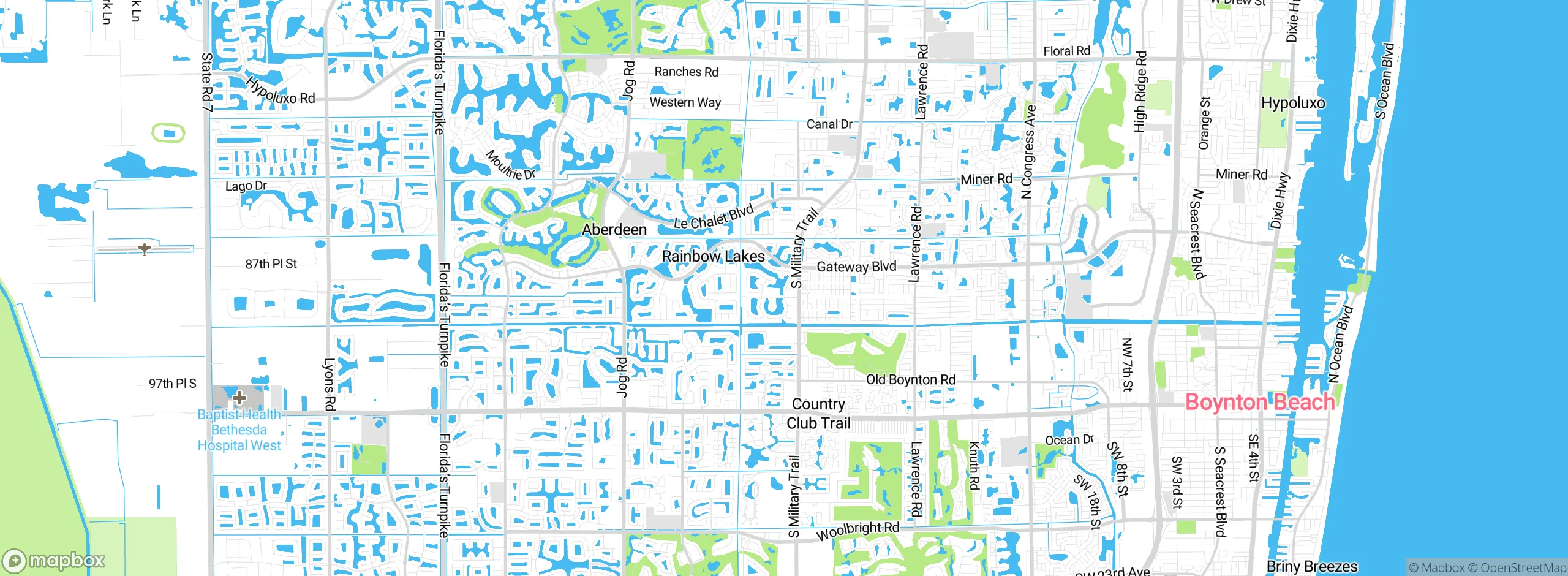 Map showing approximate location
