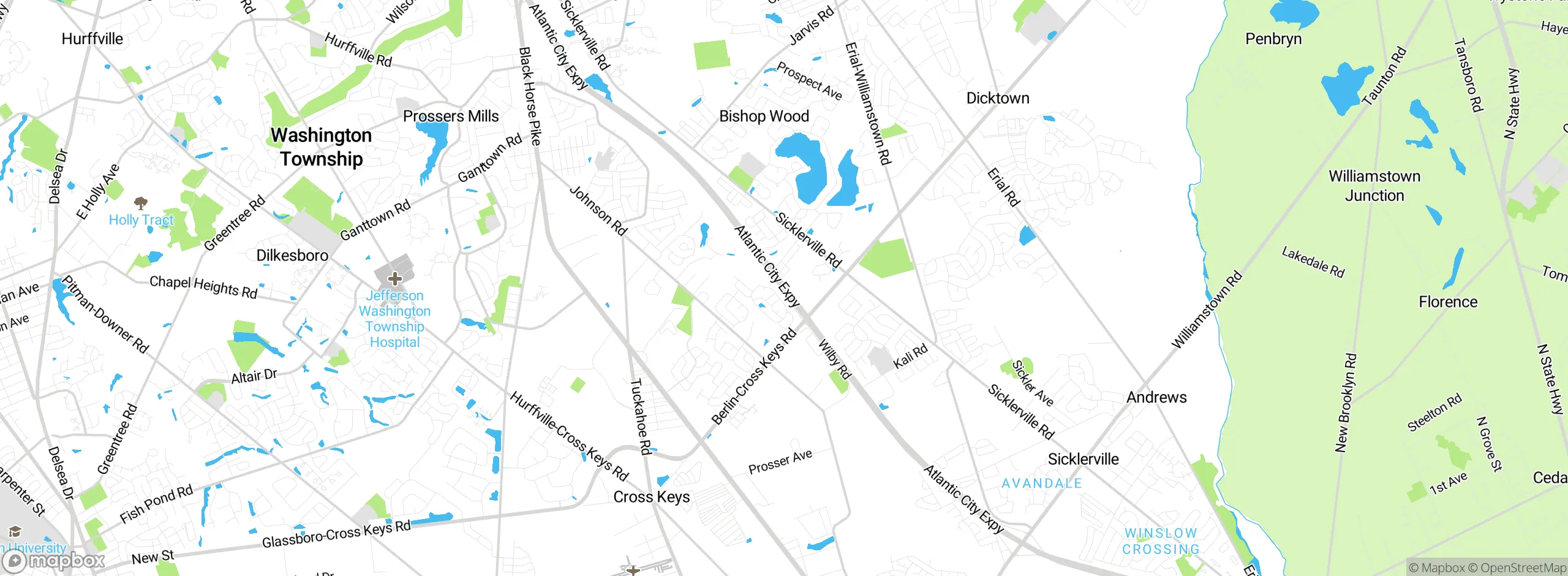 Map showing approximate location
