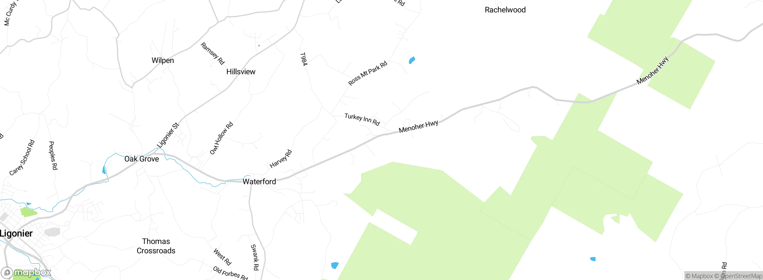 Map showing approximate location