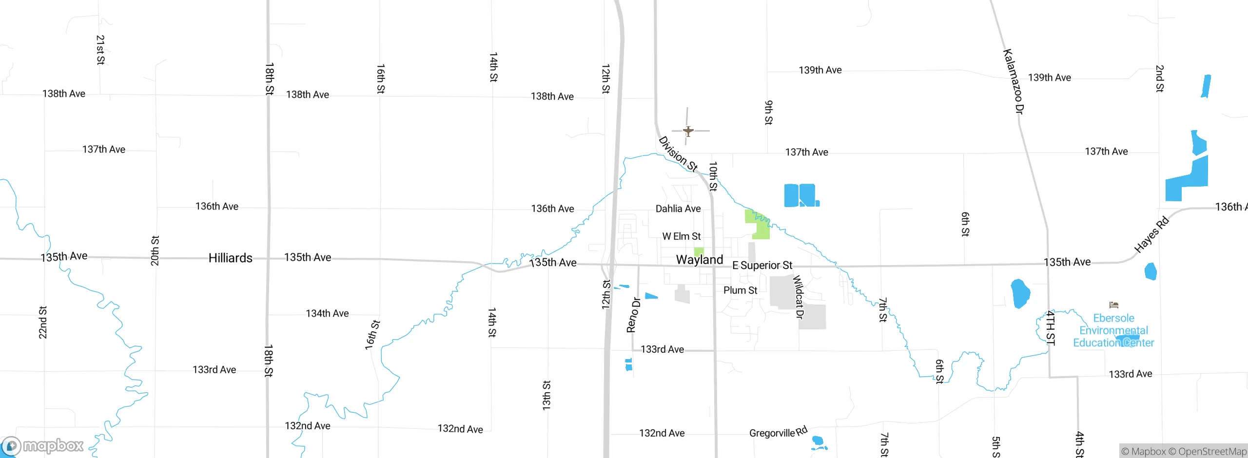 Map showing approximate location