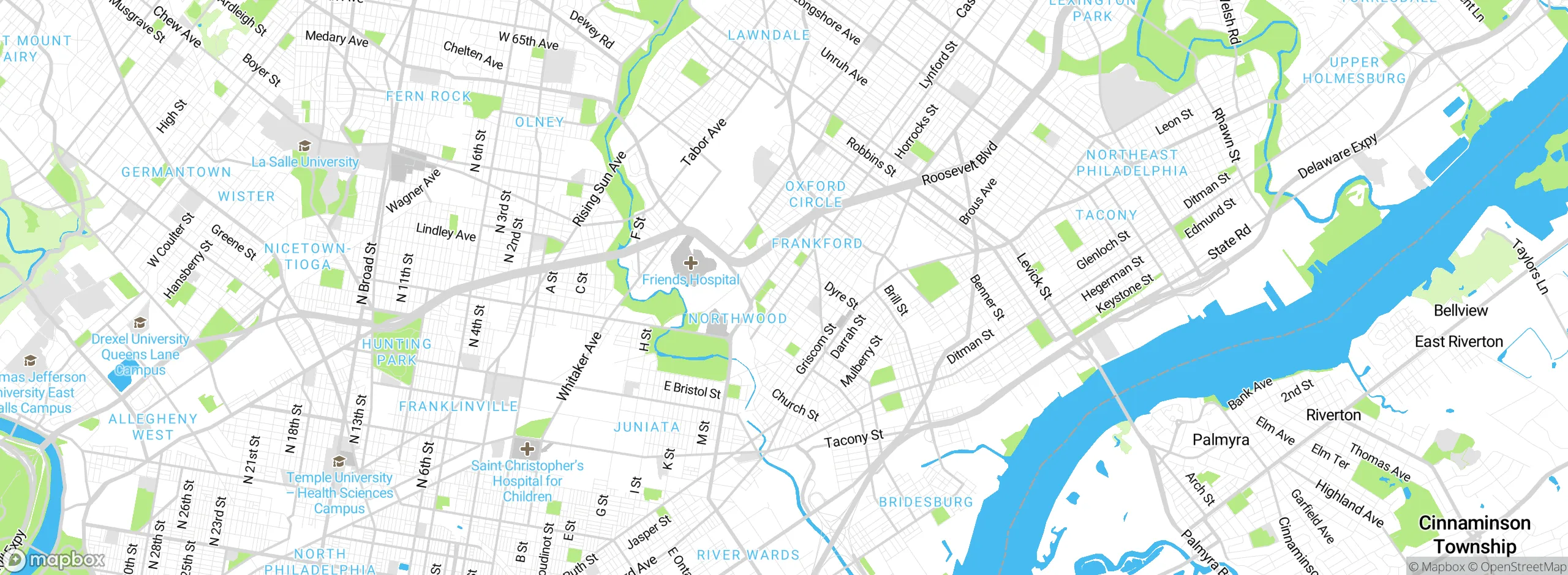 Map showing approximate location