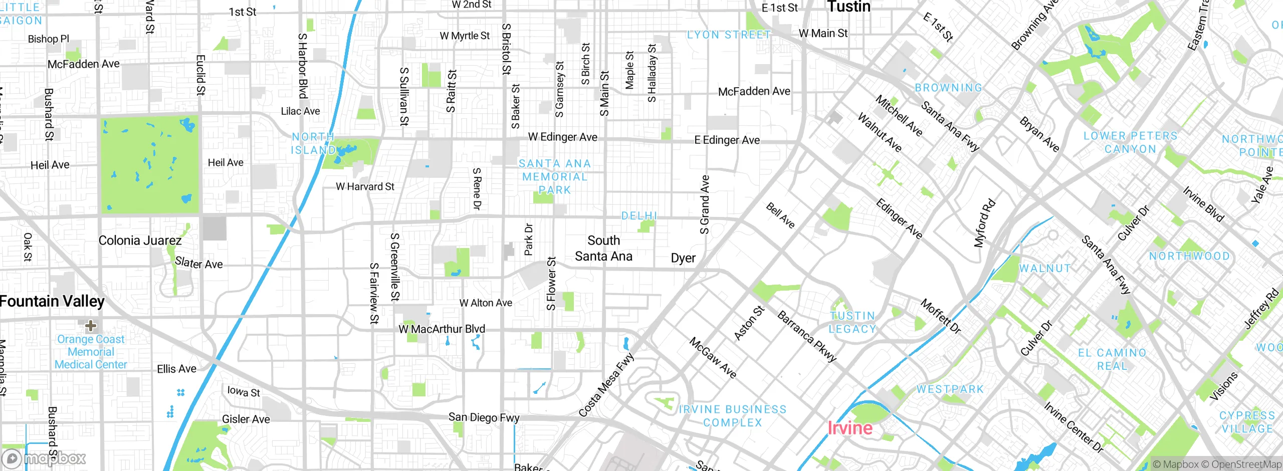 Map showing approximate location
