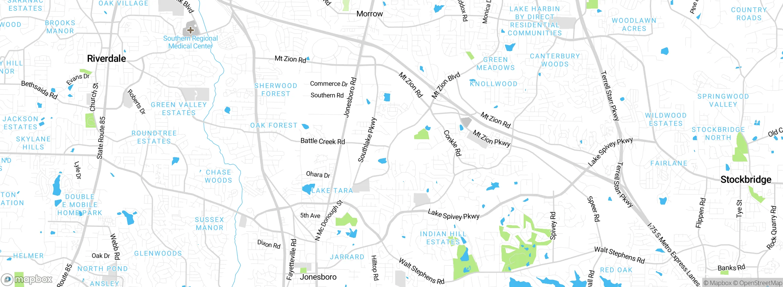 Map showing approximate location