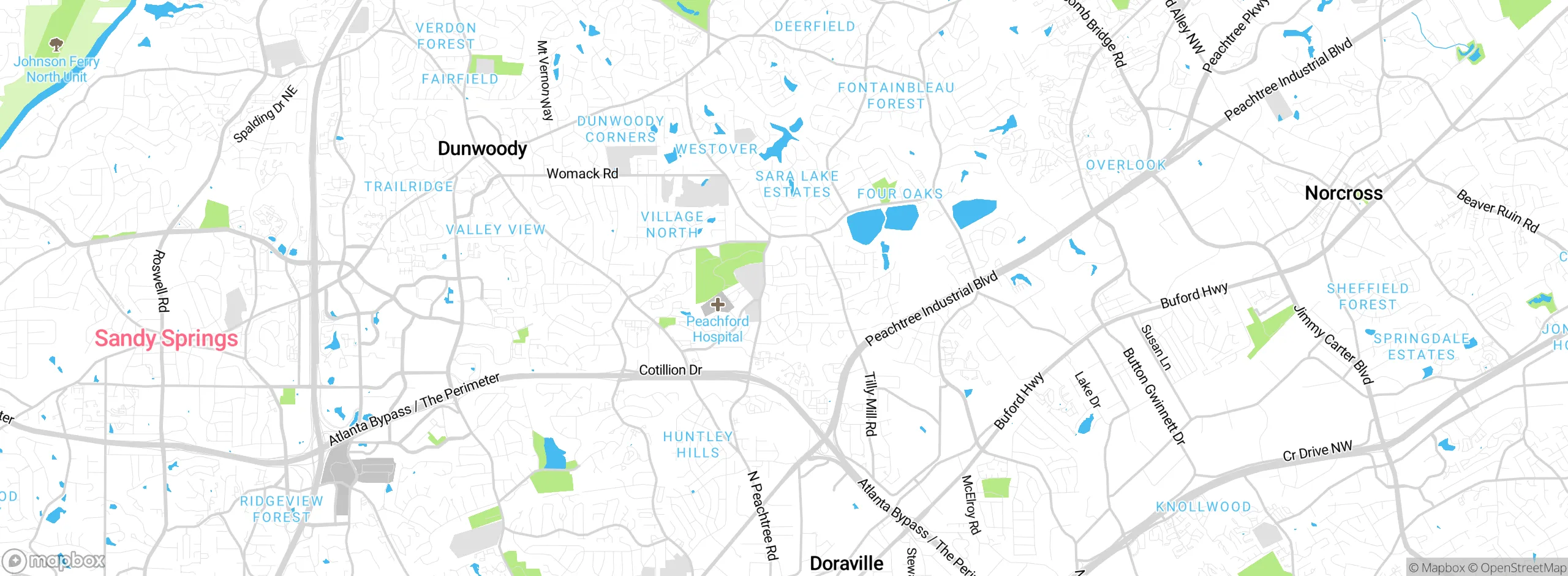 Map showing approximate location