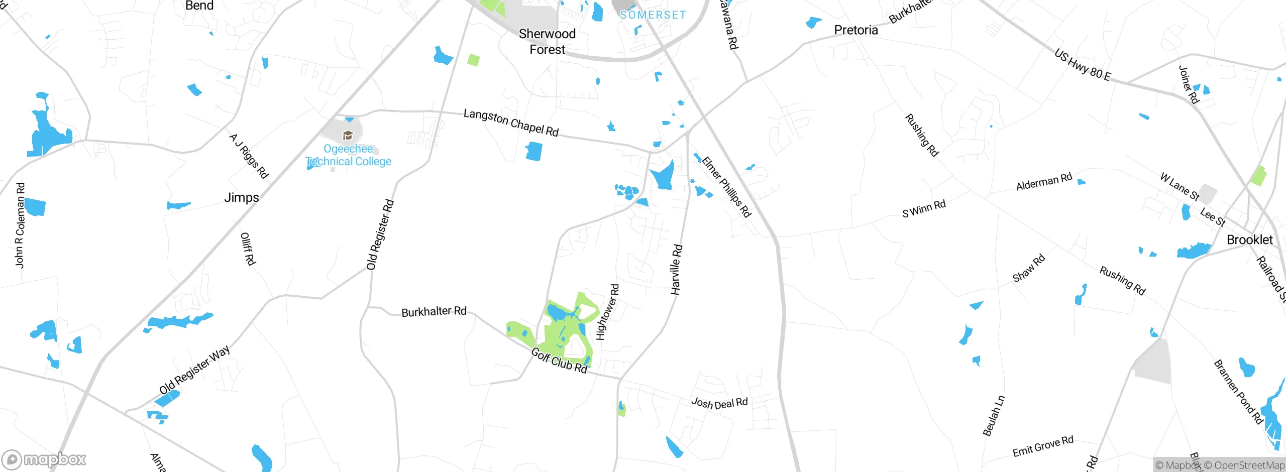 Map showing approximate location