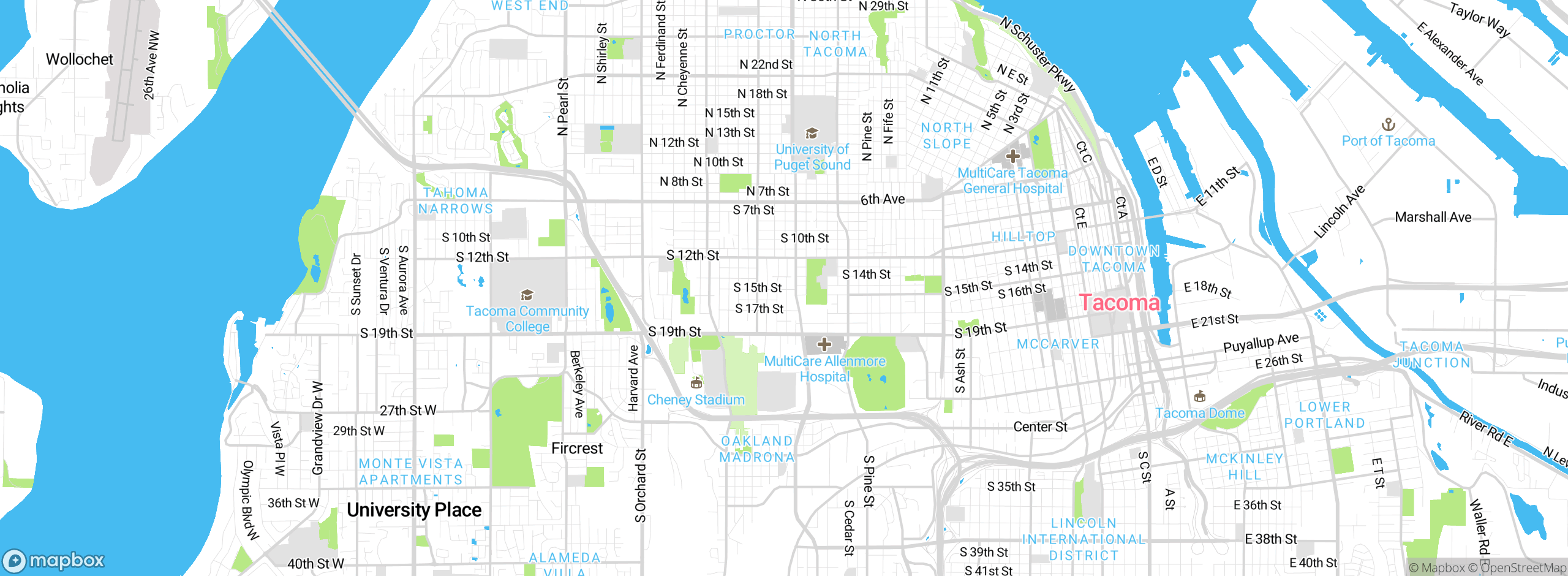 Map showing approximate location
