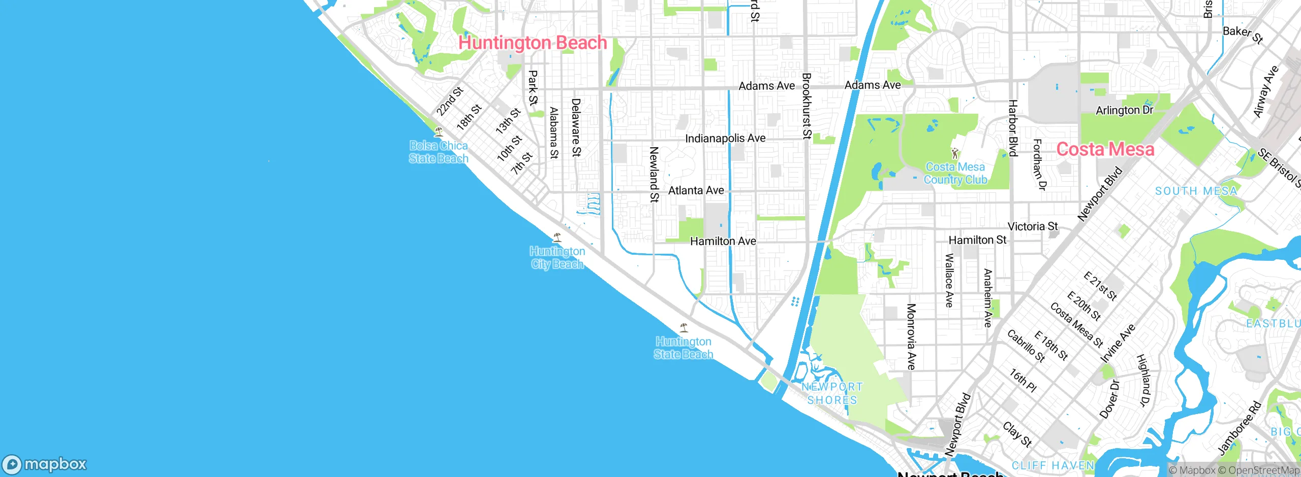Map showing approximate location