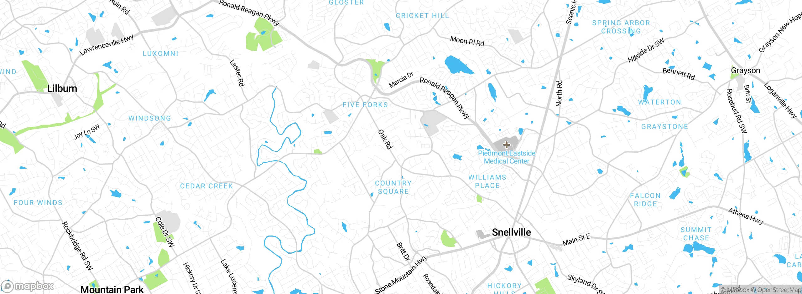 Map showing approximate location