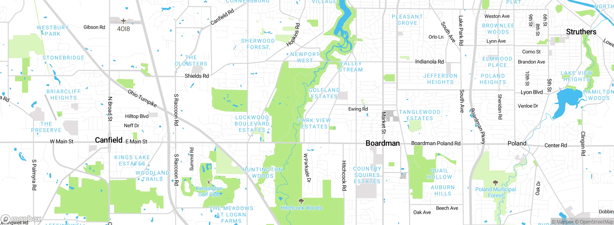Map showing approximate location