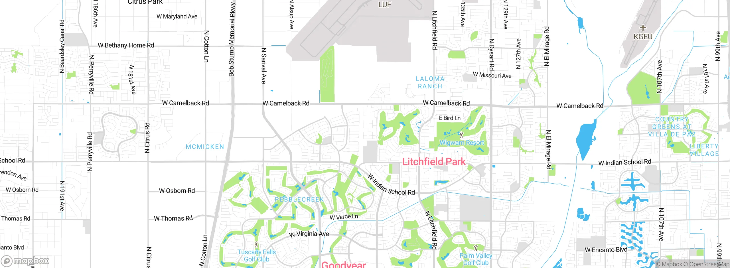 Map showing approximate location