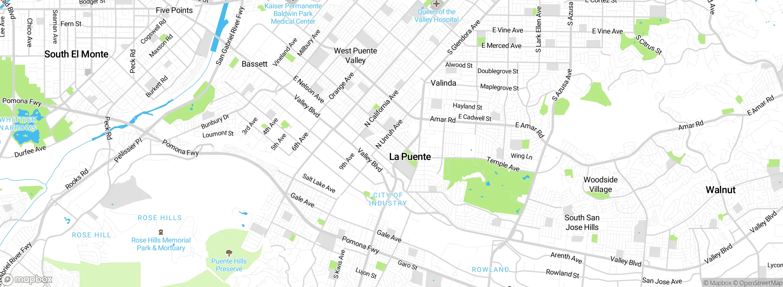 Map showing approximate location