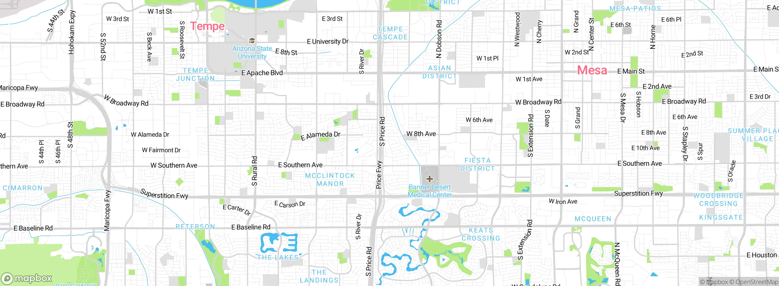 Map showing approximate location
