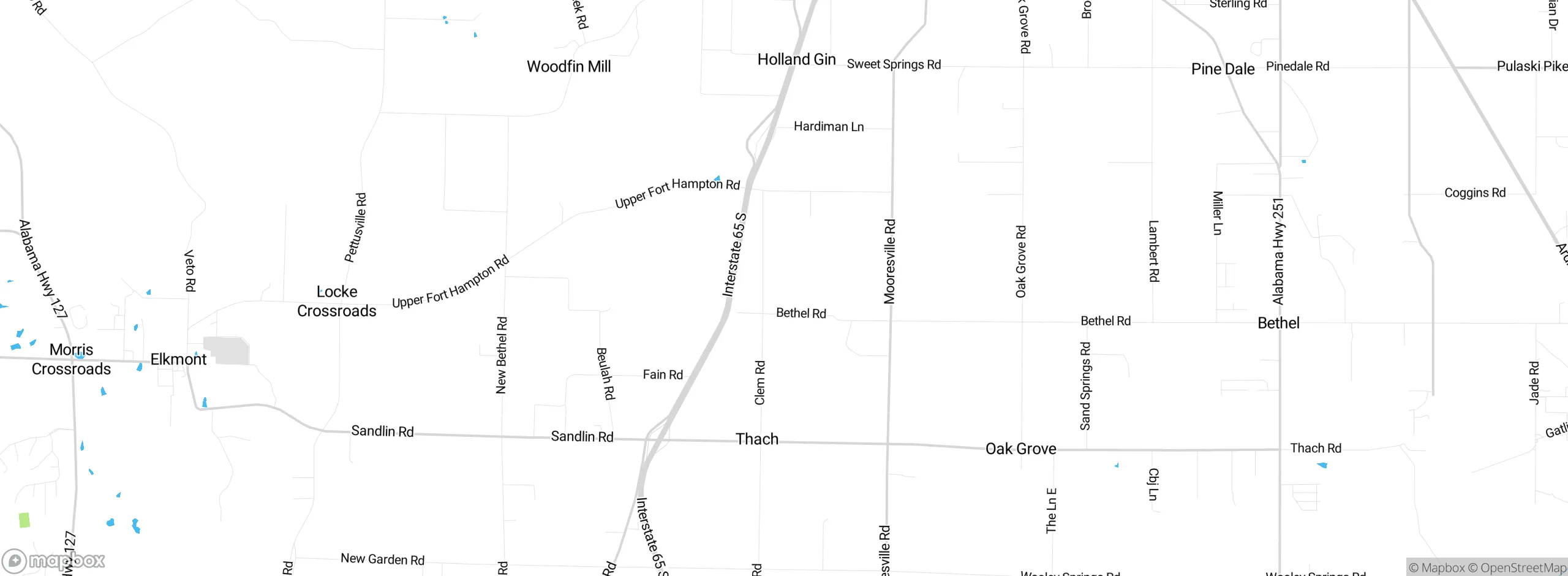 Map showing approximate location