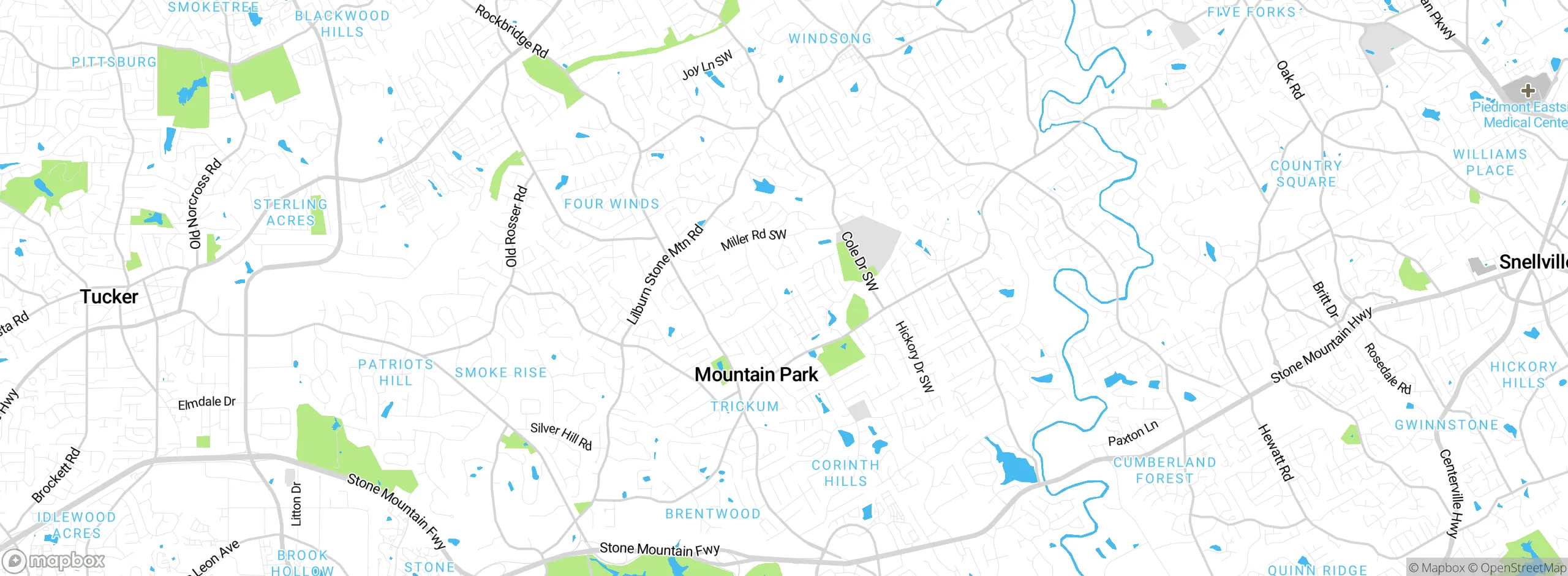 Map showing approximate location