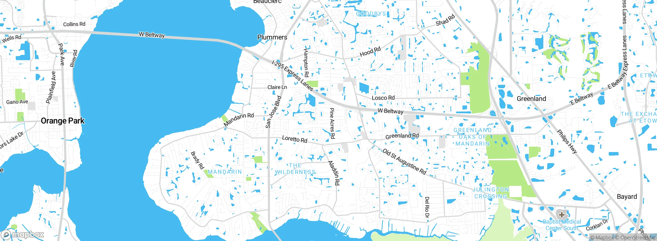Map showing approximate location