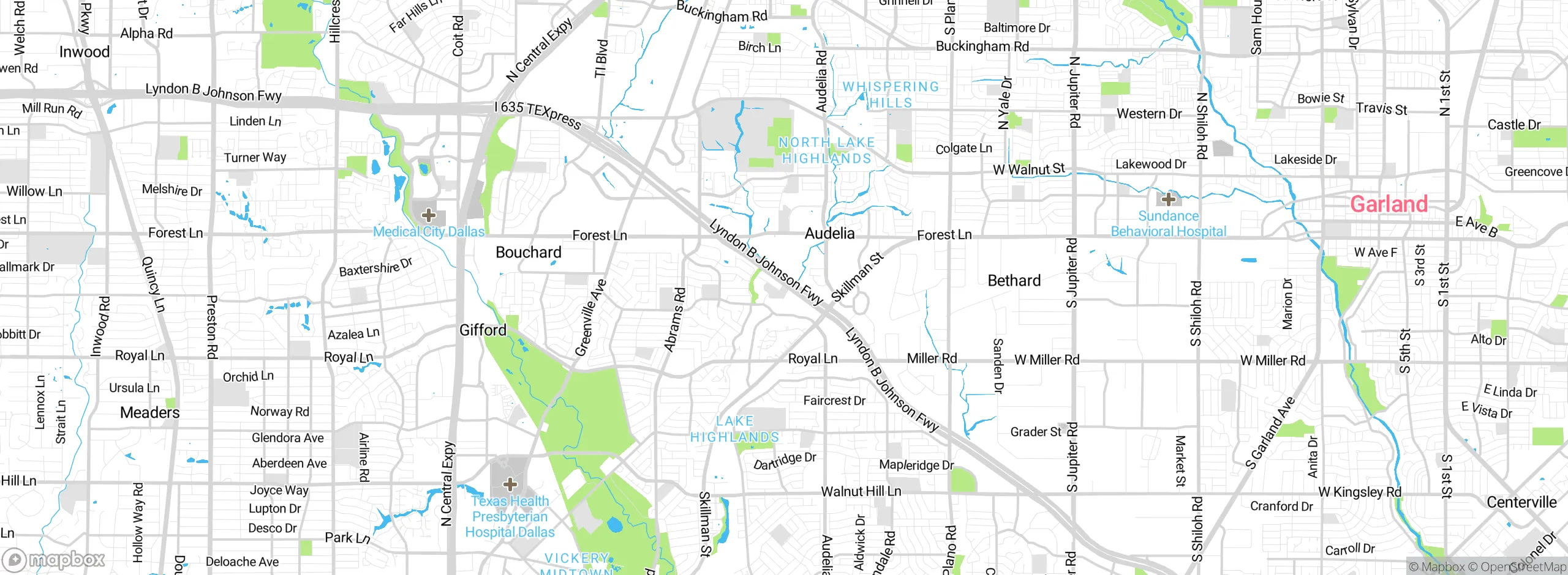 Map showing approximate location