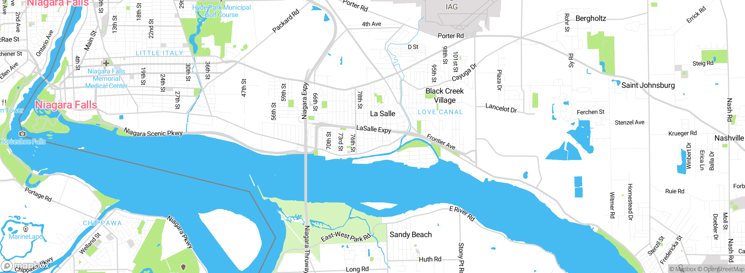 Map showing approximate location
