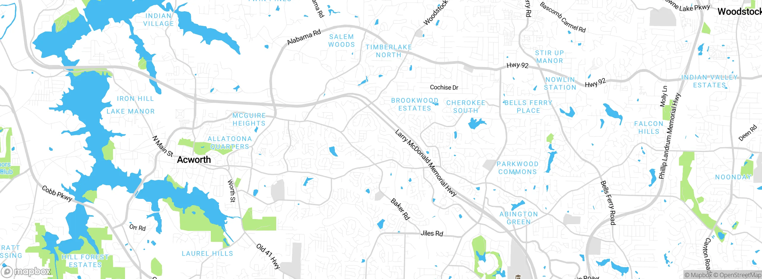 Map showing approximate location