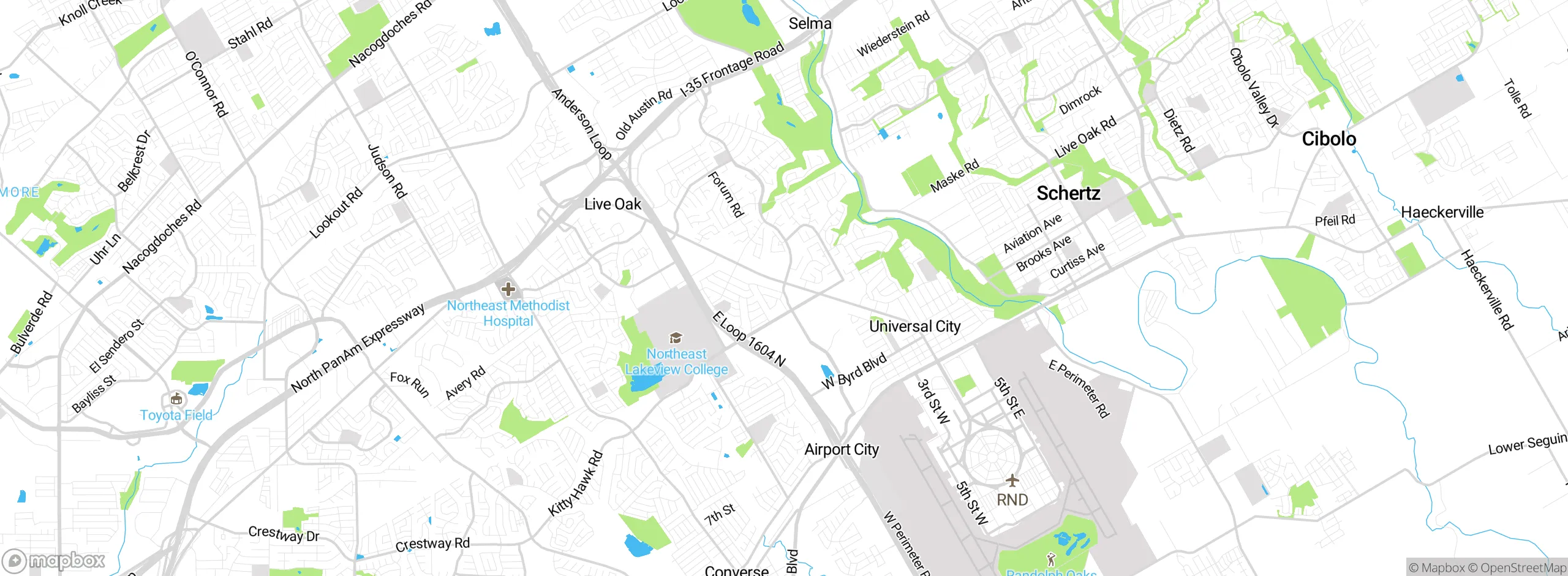 Map showing approximate location