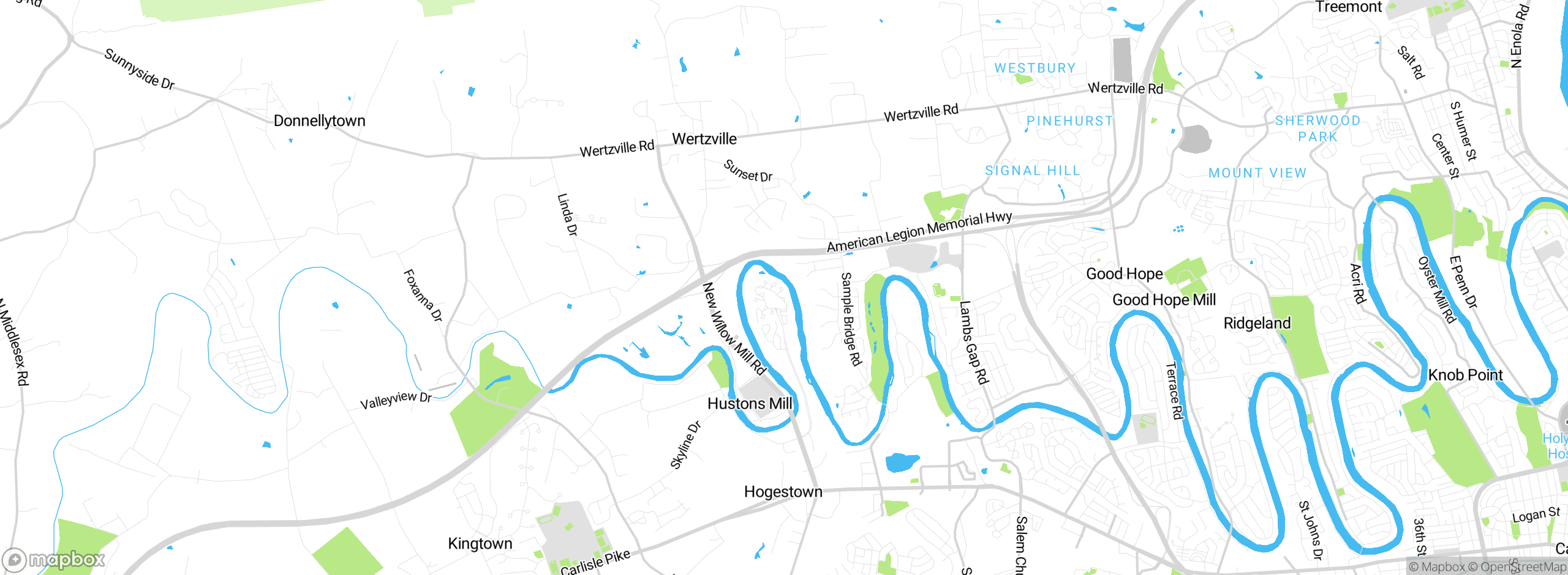 Map showing approximate location