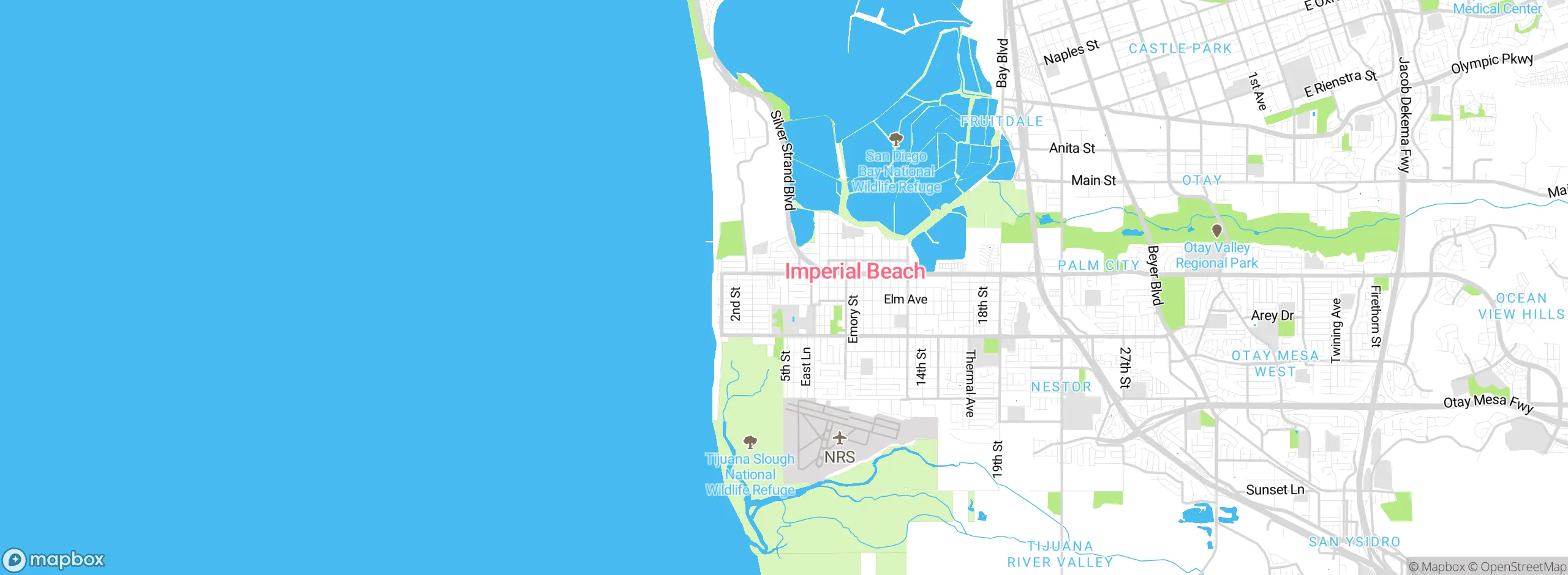 Map showing approximate location