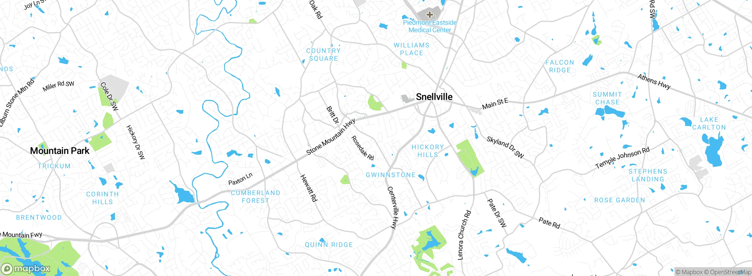 Map showing approximate location